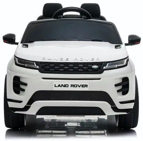 Carro elétrico para crianças 12V Range Rover Evoque pneus borracha e assento pele sintetica Branco