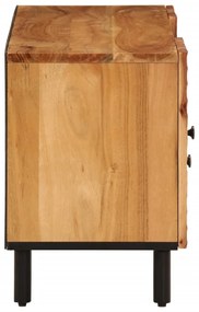 Móvel de TV 105x33x46 cm madeira de acácia maciça