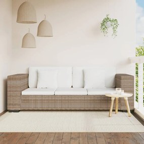 vidaXL Conjunto de sofás de 3 lugares, 8 pcs, vime genuíno
