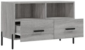 Móvel de TV 80x36x50 cm derivados de madeira cinzento sonoma