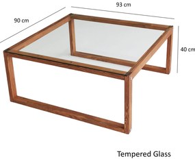 Mesa de Centro Via – Madeira – 90 cm x 40 cm x 90 cm