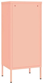 Armário de arrumação aço 42,5x35x101,5 cm rosa