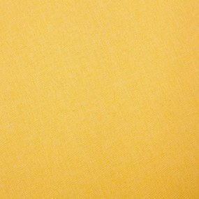 Sofá de 3 lugares em tecido amarelo