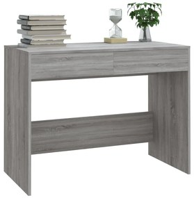 Secretária 101x50x76,5 cm derivados de madeira cinzento sonoma
