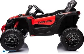 Carro elétrico para crianças 1 a 6 anos 24V MP4 CAN-AM Maverick Buggy Vermelho