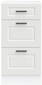 Armário base de cozinha Porto derivados de madeira branco