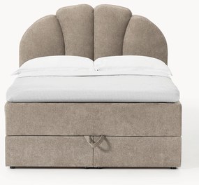 Cama boxspring com espaço de arrumação Romia