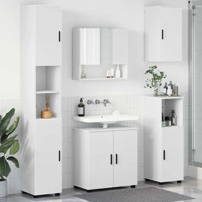 vidaXL Conjunto de Móveis para Banheiro 5 pcs Branco 61 x 35 x 64 cm