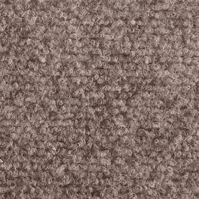 Tapetes de escada 15 pcs 65x21x4 cm tecido agulhado creme