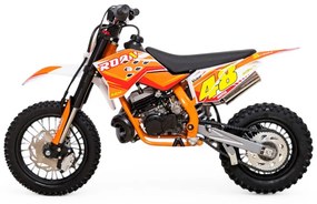 MINI MOTO Crianças MINICROSS gasolina Roan 50M 50cc 9cv 12/10" réplica KTM Laranja