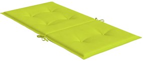 Almofadões lombares p/ cadeiras jardim 2pcs oxford verde brilh.