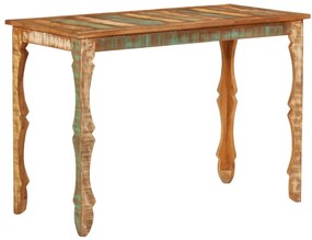 vidaXL Mesa de jantar 110x52x76 cm madeira recuperada maciça