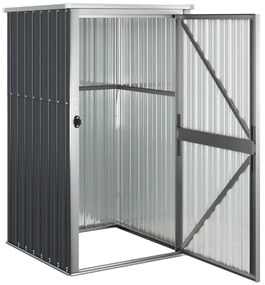 Abrigo ferramentas jardim 88x89x161cm aço galvanizado antracite