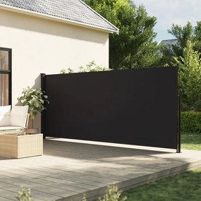 vidaXL Toldo lateral retrátil 160x500 cm preto