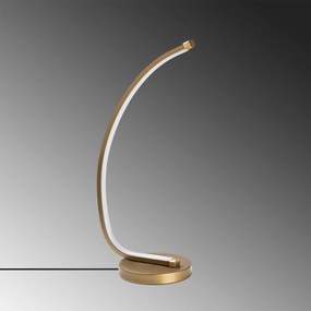 Candeeiro de Mesa Bevel – Dourado – 18 cm x 43 cm x 13 cm
