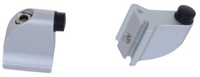 HOMCOM Kit de Instalação Porta-Alumínio Prateado 200 x 3,15 x 2,5 cm