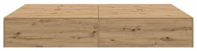 Cama com Armazenamento Carvalho Artisan 135x190 cm