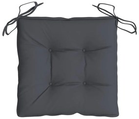 Almofadões de cadeira 6 pcs 50x50x7 cm tecido oxford antracite