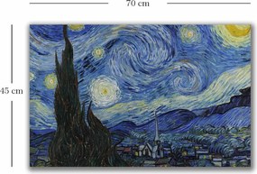 Pintura Decorativa em Tela 4570VANGOGH074 – Multicolor – 45 x 70 cm