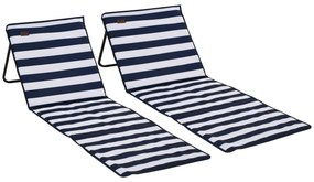 Conjunto de 2 Esteiras de Praia Dobrável Esteiras Acolchoadas com Enco