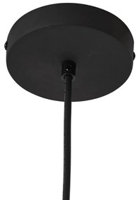 Candeeiro suspenso de exterior preto com abajur de corda verde IP44 - Cava Jayla