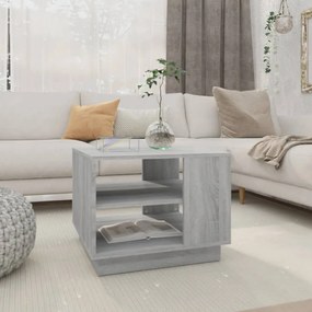 Mesa de centro 55x55x43 cm derivados de madeira cinza sonoma