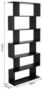 Estante Curve - Preto - Design Moderno