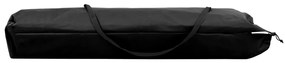 Espreguiçadeira/cama dobrável para 2 pessoas aço preto