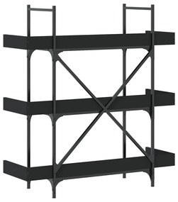 Estante c/ 3 prateleiras 100x33x108,5cm derivados madeira preto