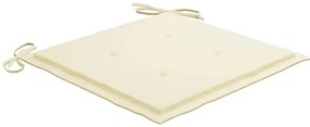 Cadeiras de exterior dobráveis c/ almofadões 8pcs acácia maciça