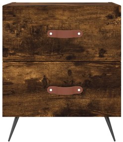 Mesa cabeceira 40x35x47,5 cm derivados madeira carvalho fumado