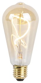 Lâmpada de filamento espiral LED regulável E27 ST64 goldline 270lm 2100K