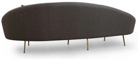 Sofá de 3 Lugares Eses – Cinzento Escuro – 255 cm x 85 cm x 120 cm