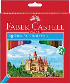 Conjunto de lápis de cor Castle, conjunto de 48