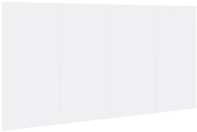 Cabeceira de cama c/ armários 160cm derivados de madeira branco