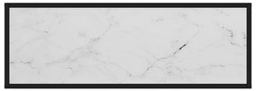 Mesa consola 100x35x75 cm vidro temperado branco