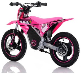 Mini moto elétrica para crianças Minicross electrica 350W 14/14" Warrior MX-E350 Rosa
