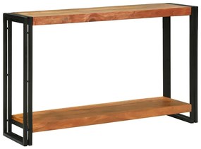 vidaXL Aparador Castanho 120 x 33 x 75 cm Madeira Sólida de Acácia