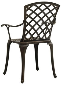 5 pcs conjunto bistrô alumínio fundido bronze