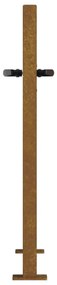 Portão de jardim 105x80 cm aço corten design árvore