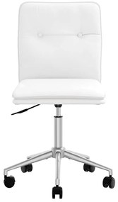 Cadeira de jantar couro artificial branco
