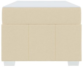Estrutura da Cama Creme 90 x 190 cm tecido