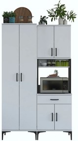 Armário Alto de Cozinha "Stella " - Design Moderno - Branco