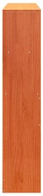 Cabeceira com arrumação 120 cm pinho maciço castanho-mel