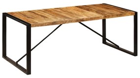vidaXL Mesa de jantar madeira de mangueira maciça 200x100x75 cm
