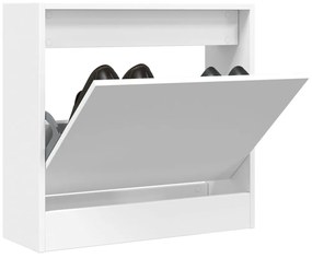 vidaXL Sapateira 60x21x57 cm derivados de madeira branco