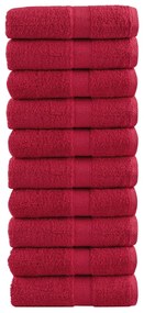 Toalhas de mãos premium SOLUND 10pcs 30x30cm 600 g/m2 vermelho