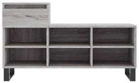 Sapateira 102x36x60 cm derivados de madeira cinzento sonoma