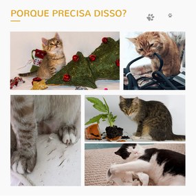 PawHut Árvore Arranhador para Gatos Pequenos Altura 57 cm Arranhador para Gatos com Poste de Juta Rampa Caverna e Bola Suspensa 40x40x57 cm Cinza