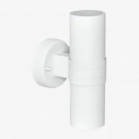 Aplique Exterior Em Aço Inoxidável Com 2 Pontos De Luz Grivat Branco - Sklum